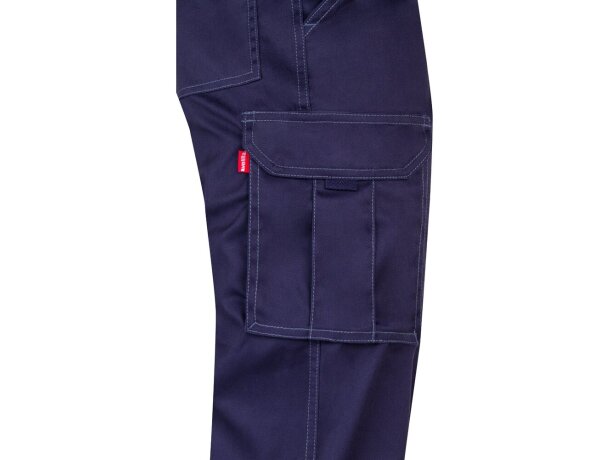 Pantalón lugh multibolsillos elástico con bolsillos de fuelle Azul detalle 46