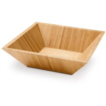 Ensaladera cuadrada bambú natural certificada