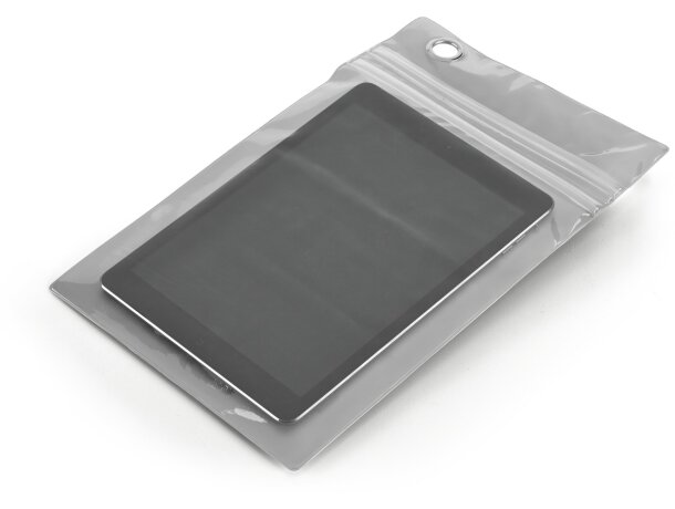 Bolsa impermeable para tablet cromado satinado