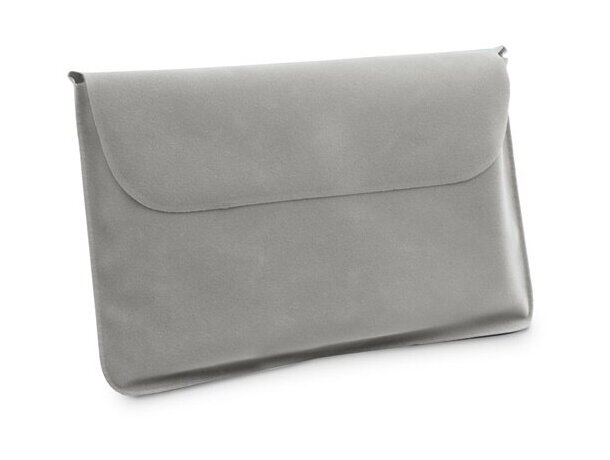 Almohadilla de viaje barata con funda gris claro