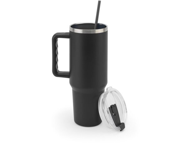 Vaso térmico Joyner XL de acero inoxidable reciclado 1300 ml Negro detalle 13