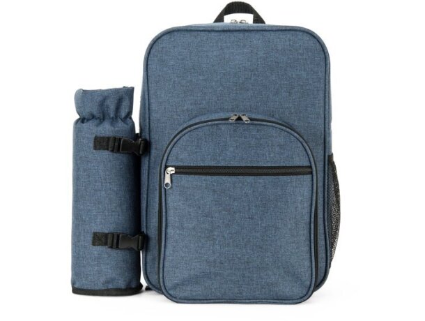 Mochila nevera whitsunday para pícnic con vajilla incluida Azul detalle 7