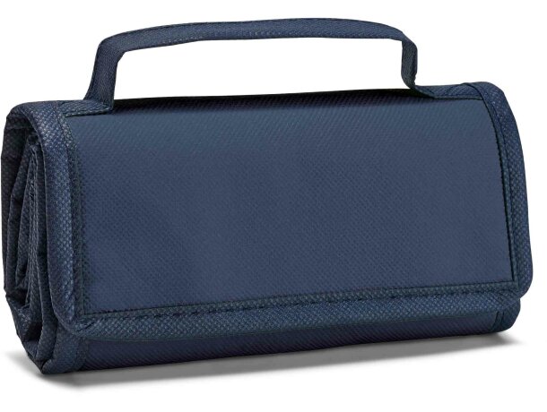 Bolsa térmica plegable con cierre de velcro azul