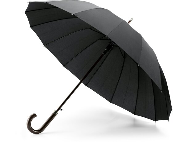 Paraguas Hedi con 16 varillas negro