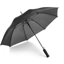 Paraguas con estructura de fibra de cristal negro barato