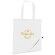 Bolsa sencilla plegable poliéster 190t blanco personalizada