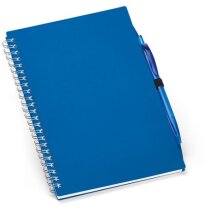 Libreta con bolígrafo tamaño A4 negra personalizado