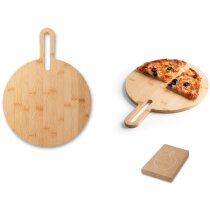 Tabla Caraway Round bambú natural con asa perfecta para regalar