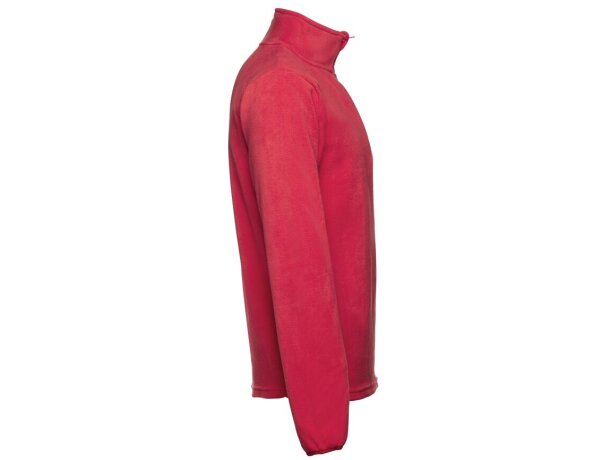 Polar vienna unisex de poliéster con cremallera de 1/4 Rojo detalle 13