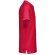 Polo hombre THC Monaco II en algodón 240g/m² con cuello canalé Rojo detalle 5