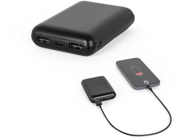 Batería externa Leakey 8 de 8000 mah con carga rápida usb-c detalle 1