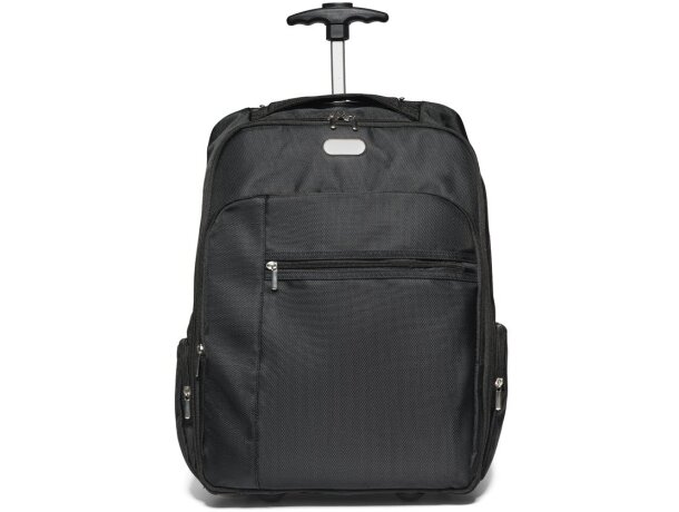 Mochila para ordenador 17 con protector de ruedas de poliéster Hi!dea Avenir Negro detalle 2