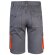 Bermudas Hemera bicolor multibolsillos con cinturilla elástica Gris/Naranja detalle 2