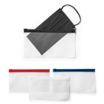 Neceser Ingrid EVA transparente cremallera colores