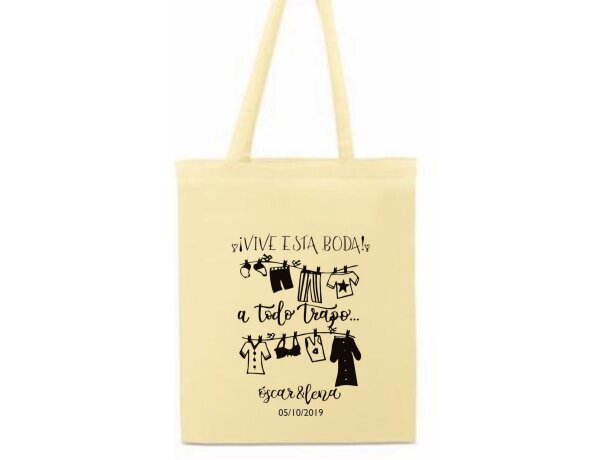 Bolsa color crudo para serigrafia