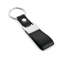 Llavero Blackwall rectangular de metal y polipiel Llavero Blackwall rectangular de metal y polipiel