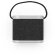 Altavoz Guetta 5w bluetooth con carga inalámbrica en bambú y rpet Gris oscuro detalle 3