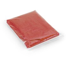 Poncho chubasquero de colores grabado rojo