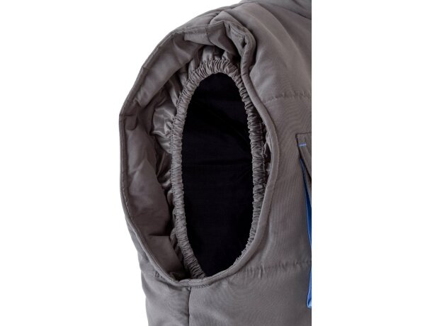 Chaleco acolchado bicolor multibolsillos unisex VL Nergal Gris/Azul claro detalle 35