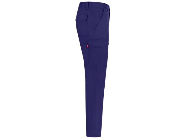 Pantalón de sarga multibolsillos Hermes con cintura elástica Azul royal detalle 31