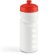 Botella deportiva con cuerpo blanco 550 ml rojo