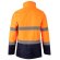 Parka bicolor themis large alta visibilidad reflectante Azul marino/Naranja detalle 2