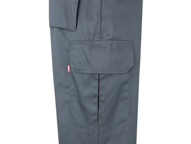 Pantalón multibolsillos bicolor poseidon con reflectantes Gris/Amarillo detalle 32