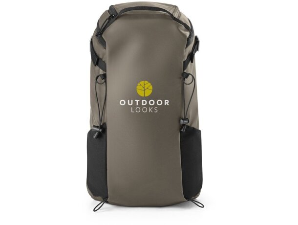 Mochila de senderismo Alasca con revestimiento impermeable Verde oscuro detalle 4