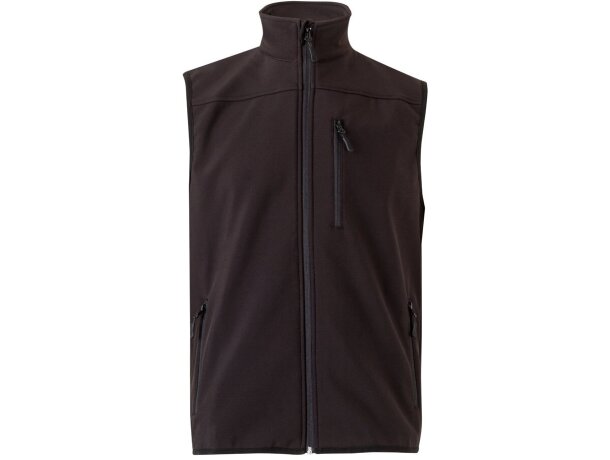Chaleco soft shell Varuna con forro polar y cremallera invertida Negro detalle 16