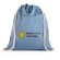 Mochila de cuerdas con asas cortas poliéster 140 g/m2 Hi!dea Rissani Azul detalle 1