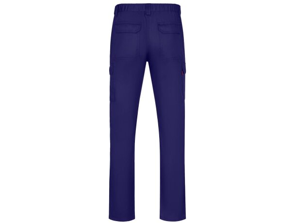 Pantalón de sarga multibolsillos Hermes con cintura elástica Azul royal detalle 29