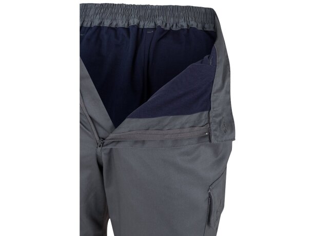 Pantalón de sarga bicolor VL Athena con bandas reflectantes Gris/Naranja detalle 19