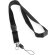 Lanyard de poliéster doble negro