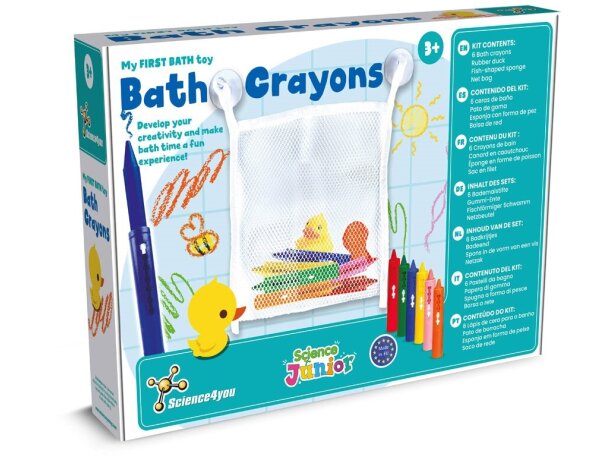 Bath Crayons kit de lápices de cera para pintar en el baño Multicolor detalle 2