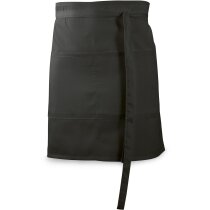 delantal de cintura con bolsillos personalizado negro