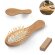 Cepillo para cabello dern de madera y bambú con cerdas naturales detalle 1