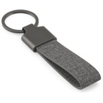 Llavero Raven metal y PET reciclado gris