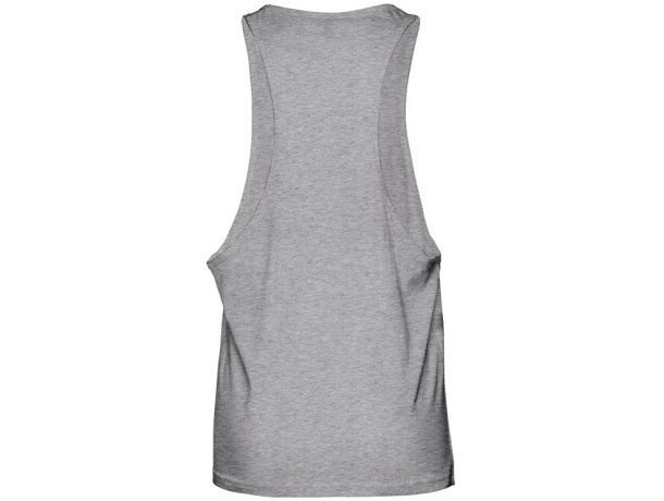 Camiseta sin mangas Ibiza de algodón cardado 140 g/m² Gris claro matizado detalle 12