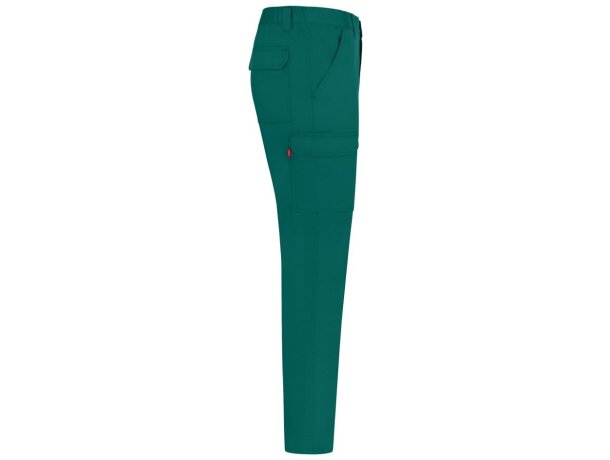 Pantalón de sarga multibolsillos Hermes con cintura elástica Verde detalle 49