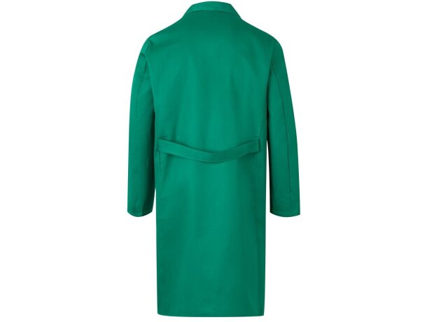 Blusa de sarga Danu unisex con cinturón y bolsillos Verde detalle 14