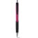 Bolígrafo Caribe colorido con antideslizante con logo rosa