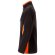 Chaqueta polar bicolor Geras con cinco bolsillos y cremallera Negro/Naranja detalle 38