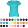 Camisetas manga corta corte entallado de algodón 150 g/m2 Thc Sofia detalle 1