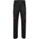 Pantalón de sarga multibolsillos bicolor VL Hypnos Negro/Rojo