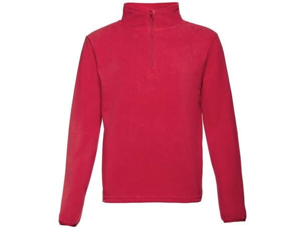 Polar vienna unisex de poliéster con cremallera de 1/4 Rojo detalle 11