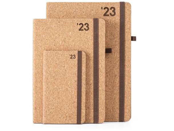 Agenda Pomar A5 de corcho natural