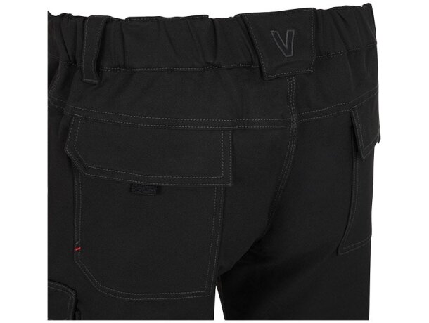 Pantalones nymphs de sarga elastica multiestiramiento 8 bolsillos Negro detalle 41