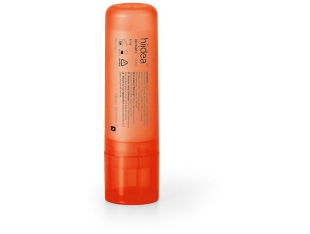 Protector labial en barra de colores naranja
