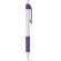 Bolígrafo Aero con grip y clip en color violeta