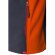 Chaqueta polar bicolor Geras con cinco bolsillos y cremallera Gris/Naranja detalle 32